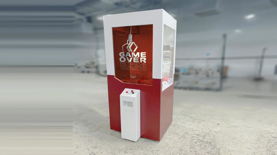 Transparent-OLED cabinet